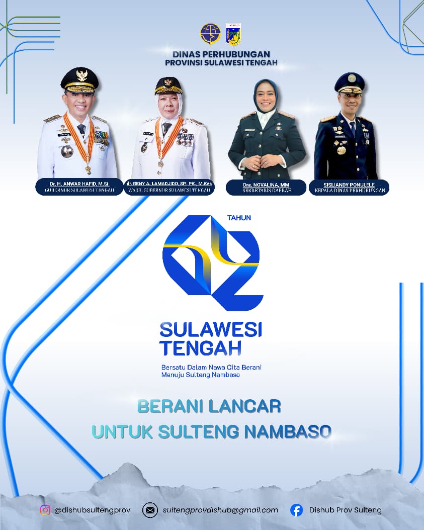 Ucapan / Pengumuman Dishub Sulteng